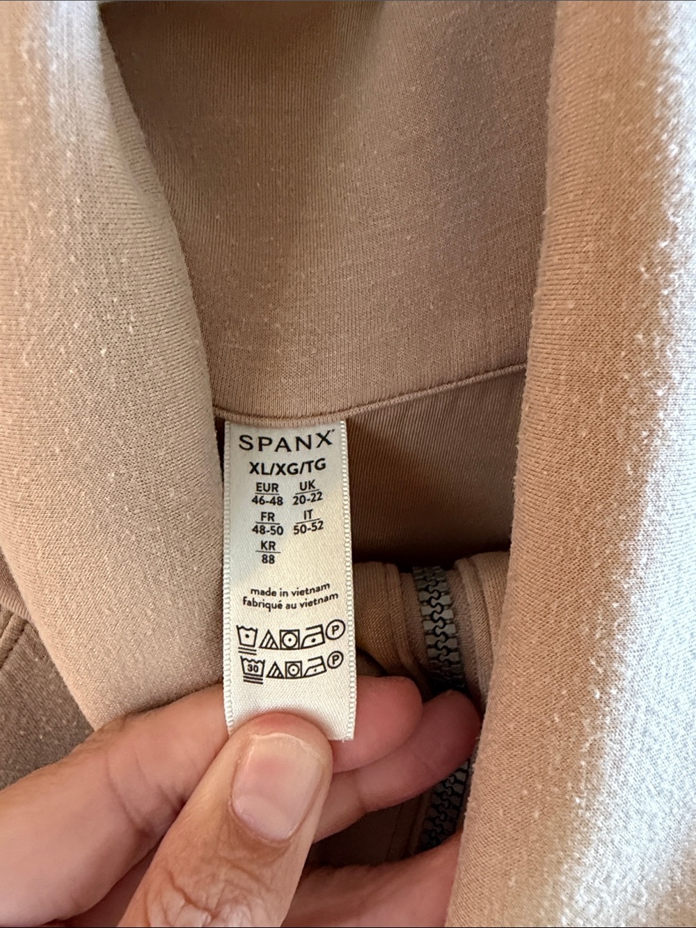 SPANX AirEssentials Half-Zip Pullover Sweatshirt - XL - Picture 2 of 5